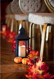 A Virginia Red And Orange Fall Wedding Every Last Detail Fall Wedding Ceremony Wedding Leaves Wedding Aisle Decorations