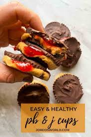 Pb&j on a whole wheat waffle; Peanut Butter And Jelly Cups Healthy Recipes Jordo S World