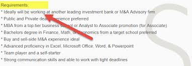 Their job description entails identifying a problem, offering best possible solutions, and deciding if the problem. Investment Banking Job Description Analyst Associate Roles Skills
