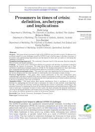 Penguin random house is the premier provider of distribution services in the publishing industry. Pdf Prosumers In Times Of Crisis Definition Archetypes And Implications