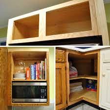 Generally you aim for the cut edge of the door to be out of sight, either low or high. Cutting Down A Few Cabinet Doors To Fit Young House Love