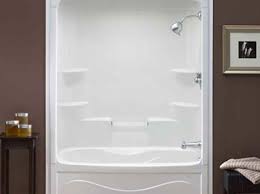 When replacing your shower, the drain location of your new shower should match the existing plumbing. Home Depot Bathtubs And Showers Universal Tubs 60 In Walk In Whirlpool Bathtub In White