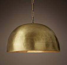 Black And Brass Dome Pendant Light Grand Brass Dome Pendant Rh Dining Room Pendant Lighting Dining Room Dome Pendant Lighting Dining Lighting