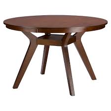 Shop with afterpay on eligible items. Montreal Mid Century Round Wood Dining Table Brown Walnut Baxton Studio Target