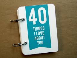 40th Birthday Surprise Ideas For Him 40 Things I Love About You Mini Book Rachel Swartley 40th Bday Ideas 40th Birthday Gifts 40th Gifts