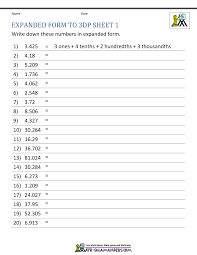 5th Grade Place Value Worksheets