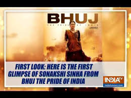 Ajay devgn's first look from bhuj the pride of india as iaf pilot vijay karnik is impressive. Bhuj The Pride Of India Sonakshi Sinha S First Look As Sunderben Jetha Madharparya