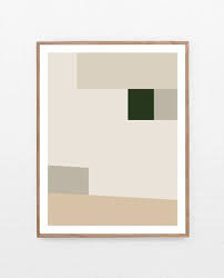 Mid Century Modern Print Abstract Geometric Print Neutral Etsy Modern Prints Geometric Wall Art Neutral Art