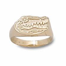 University Of Florida Ladies Gator Ring 10k Yellow Gold Gator Ring Lady Gators Florida Gators