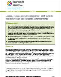 Centre de désintoxication à orthez. Les Repercussions De L Hebergement Post Cure De Desintoxication Par Rapport A La Toxicomanie Centre Canadien Sur Les Dependances Et L Usage De Substances