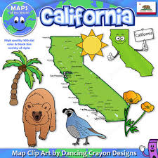 Map vector clipart and illustrations (658,942). Clip Art Of California State Symbols And Map Clipart By Maps Of The World