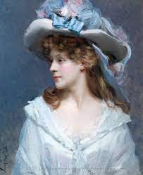 Garreta Raimundo De Madrazo Woman In White Portrait Painting Clark Art Painting