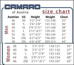 Camaro Wetsuits Size Chart Wetsuit Megastore