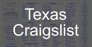 We did not find results for: How To Search All Of Texas State On Craigslist
