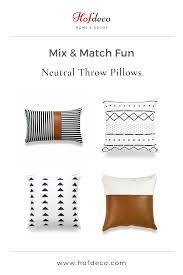 The cocktail table is by poul kjærholm, the stool is by hermès, and the. How To Decorate With Hofdeco Neutral Throw Pillows Mix And Match Fun Throw Pillow Combinations Neutral Throw Pillows Throw Pillows