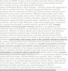Sample Humanities Research Paper Format Research Paper Introduction Psychology Research Research Paper Cover Page