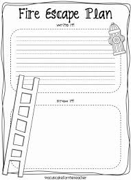 Printable Fire Escape Plan Template Beautiful Fire Safety Kids Craftivity Printables Plus A Freebie In 2020 Fire Safety Worksheets Fire Safety For Kids Fire Safety