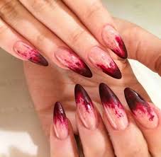 100 Halloween Manicures You Need To See And Try Witch Nails Halloween Nail Designs Red And White Nails