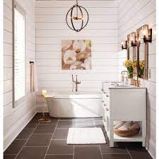 Solistone Basalt Honed 15 In X 30 In Natural Stone Floor And Wall Tile 15 625 Sq Ft Case Basalt12 The Home Depot Farmhouse Bathroom Accessories Modern Farmhouse Bathroom Stylish Bathroom