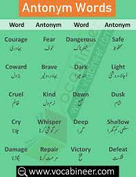 Synonyms And Antonyms Good Vocabulary Words Opposite Words Synonyms And Antonyms