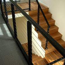 When taking cable railing through a corner, do not bend the cable past 45 ⁰ at any one time. China Indoor House Project Durable And Affordable Cable Wire Cheap Deck Railing China Railing Deck Railing