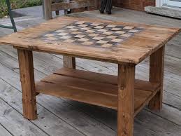 Chess Board Coffee Table Reclaimed Wood Chess Table Coffee Table Table