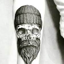 ♦ gild mobbed_tshirt gild hickory over all_black @tmj. Forearm Bearded Skull Tattoo Novocom Top
