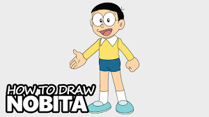 Improve saturation, brightness, contrast and other settings. How To Draw Nobita From Doraemon Easy Step By Step Video Lesson Youtube