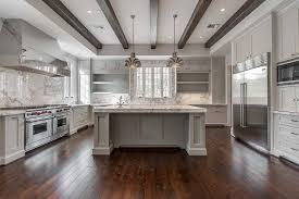 Tray Ceiling With Beams Google Search Kitchen Design Ideas Dark Cabinets White Marble Kitchen Kitchen Marble