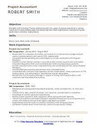 It will depict that you are interested in your skill set development. Project Accountant Resume Samples Qwikresume