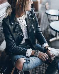 Fashion Travel Rock N Roll Swedish Blogger And Photographer Berlin Vietnam Mikutas Jacqueline Leather Jacket Outfits Blue Leather Jacket Leather Jacket