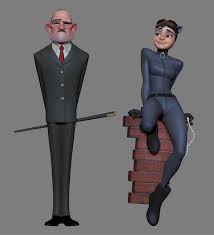 Artstation Cat Woman And A Butler Brandon Lawless Character Design Animation 3d Model Character Poses