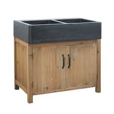 Mobile Con Lavello 90 Cm Pagnol Maisons Du Monde Kuchenspule Kuche Kiefer Kuchenunterschrank