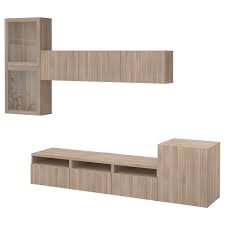 Ikea Besta Agenc Rangt Tele Vitrines Lappviken Sindvik Eff Noyer Teinte Gris Verre Transp Les Tiroirs Sont Equipes D Un System Tv Storage Glass Door Ikea