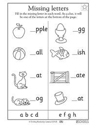 Answers are provided for ease of grading. Worksheets Word Lists And Activities Greatschools Preschool Reading English Worksheets For Kindergarten Kindergarten Math Worksheets