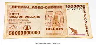 Image result for zimbabwe billion dollar note