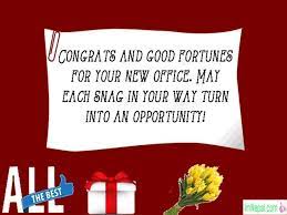 Congratulations Messages For New Office Opening Wishes Image