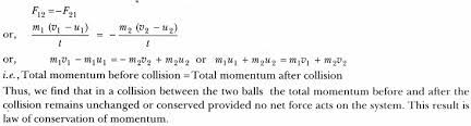 The students will clearly understand the the derivation of conservation of linear momentum using newton's second law and third law has been explained. Derive The Mathematical Formula Of Conservation Of Momentum Cbse Class 9 Science Learn Cbse Forum