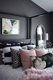 Gray is an excellent neutral, lending itself equally well to bright, funky colors or dark, rich hues. Black Bedroom Ideas Inspiration For Master Bedroom Designs Bedroom Makeover Black Bedroom Furniture Home Bedroom