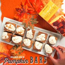 One Of Our Favorite Things About Trader Joe S Pumpkin Bread Muffin Mix Is The Way The Subtle Flavor Of The Pumpkin Pumpkin Bars Pumpkin Bread Muffins Pumpkin