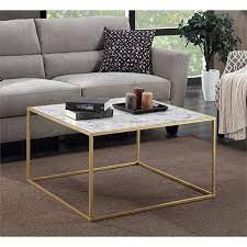 Coffee table books & games; Pemberly Row Square Faux Marble Top Coffee Table Walmart Canada