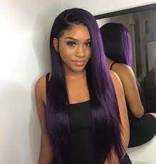 Pin By Keisha On Mi Hair Purple Hair Black Girl Hair Styles Long Hair Styles