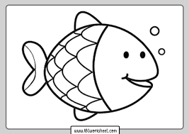 Fish Coloring Pages For Kids Abc Worksheet In 2020 Fish Coloring Page Animal Coloring Pages Coloring Pages