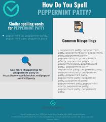 Heat vegetable oil in frying pan over medium heat. Correct Spelling For Peppermint Patty Infographic Spellchecker Net