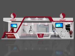 Exhibition Stall 3d Model 10 3 Mtr 2 Sides Open Diagast Booth 3d Model Max 1 Exhibition Stall Design Exhibition Booth Design Exhibition Stall