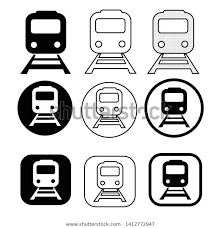 Set Transport Train Icon Stock Vector Royalty Free 1412772947 Conjunto De Icones Metro Trem