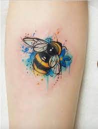 Bee Flower Tattoo Tattoo Skin Bee Tattoo Tattoos