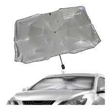 This three piece solar powered led spotlight features independently adjustable heads. Sharper Image Brellashade Windshield Sun Shade Umbrella 20132407 Hsn