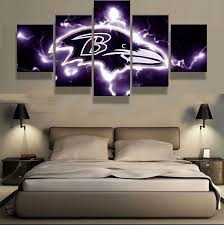 Baltimore Ravens Football 5 Pcs Painting Wall Art Canvas Poster Home Decorative 21 99 Canvas Art Wall Decor Wall Decor Living Room Cheap Wall Art