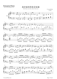 我多喜歡你你會知道-致我們單純的小美好推廣曲-鋼琴譜檔(五線譜、雙手簡譜、數位譜、Midi、PDF)免費下載